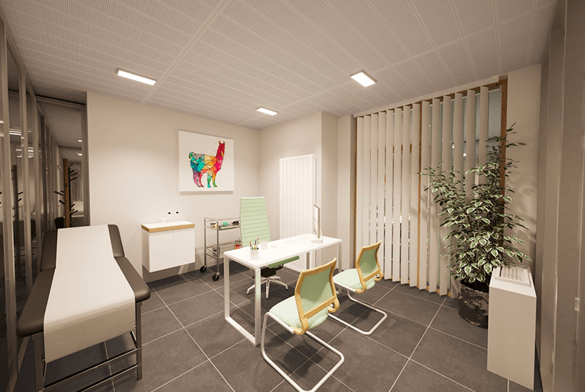 cabinet dans le centre médical d'hyon à Mons